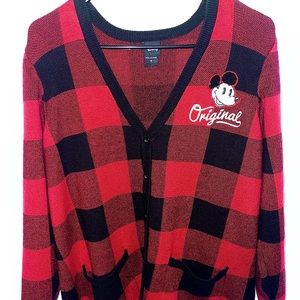 Women’s Plus Size Mickey Plaid Cardigan Torrid Size 0